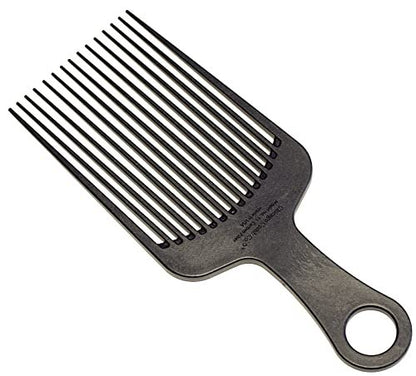 Chicago Comb Model 11 Carbon Fiber Large Hair Pick - Anti-Static, 7.5 Inches (19 cm), Made in USA Avelisse