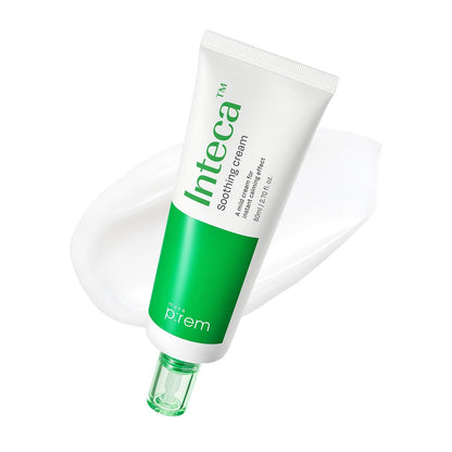 MAKE P:REM INTECA™ Soothing Cream – Advanced Non-Comedogenic Centella Asiatica Moisturizer for Acne-Prone & Sensitive Skin, Korean Vegan Face Cream, 2.70 fl oz Avelisse