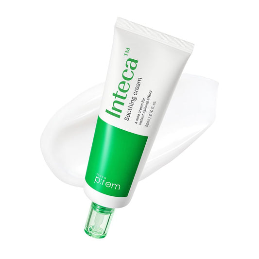 MAKE P:REM INTECA™ Soothing Cream – Advanced Non-Comedogenic Centella Asiatica Moisturizer for Acne-Prone & Sensitive Skin, Korean Vegan Face Cream, 2.70 fl oz Avelisse