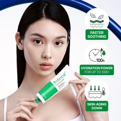 MAKE P:REM INTECA™ Soothing Cream – Advanced Non-Comedogenic Centella Asiatica Moisturizer for Acne-Prone & Sensitive Skin, Korean Vegan Face Cream, 2.70 fl oz Avelisse