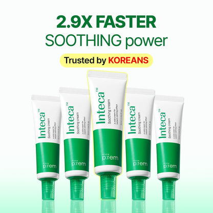 MAKE P:REM INTECA™ Soothing Cream – Advanced Non-Comedogenic Centella Asiatica Moisturizer for Acne-Prone & Sensitive Skin, Korean Vegan Face Cream, 2.70 fl oz Avelisse