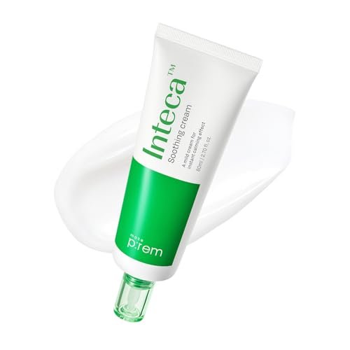 MAKE P:REM INTECA™ Soothing Cream – Advanced Non-Comedogenic Centella Asiatica Moisturizer for Acne-Prone & Sensitive Skin, Korean Vegan Face Cream, 2.70 fl oz Avelisse