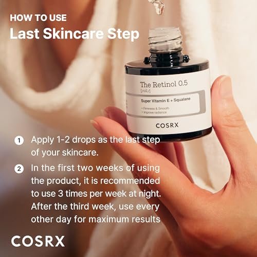 COSRX Retinol 0.5 Oil – Anti-Aging Face Serum with 0.5% Retinoid, Reduces Wrinkles & Fine Lines, Gentle Korean Skincare for Day & Night, Not Tested on Animals - görsel 14