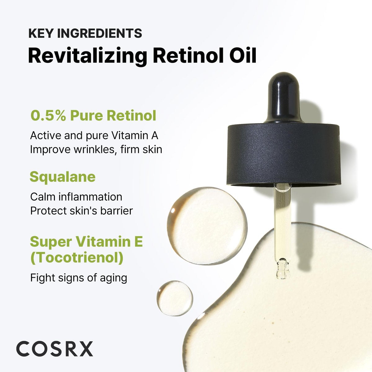 COSRX Retinol 0.5 Oil – Anti-Aging Face Serum with 0.5% Retinoid, Reduces Wrinkles & Fine Lines, Gentle Korean Skincare for Day & Night, Not Tested on Animals - görsel 5