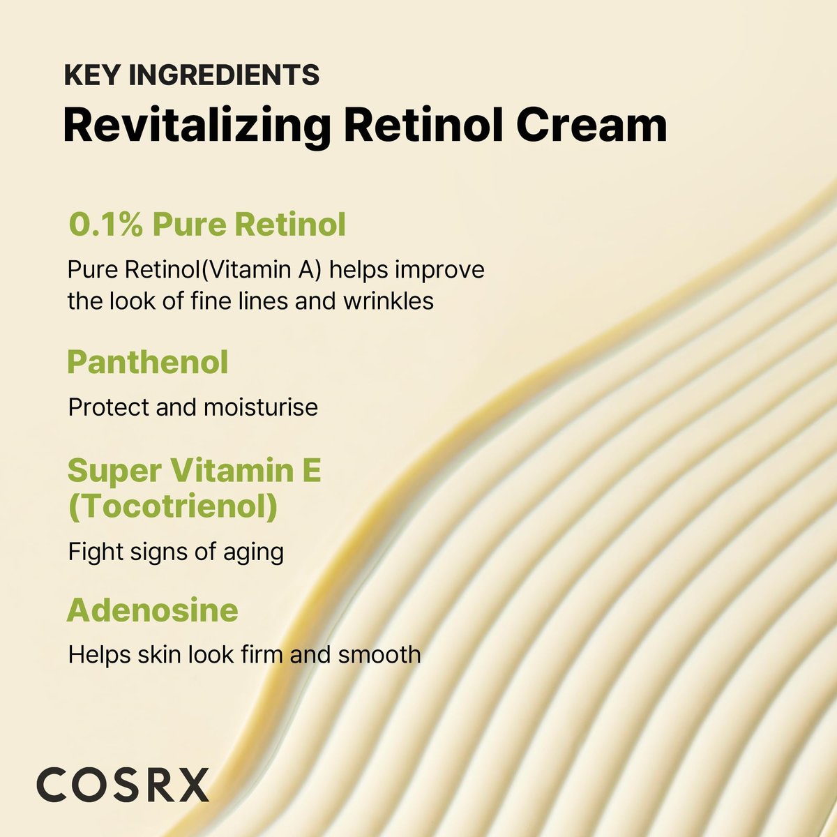 COSRX Retinol 0.1% Cream - Anti-Aging Eye & Neck Cream for Firming, Reducing Wrinkles & Fine Lines - Gentle Daily Korean Skincare (0.67 oz) - görsel 7