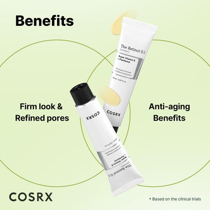 COSRX Retinol 0.1% Cream - Anti-Aging Eye & Neck Cream for Firming, Reducing Wrinkles & Fine Lines - Gentle Daily Korean Skincare (0.67 oz)