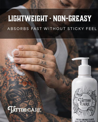 Tattoo Care Aftercare Kit - Tattoo Cream & Soap for Healing, Protecting & Brightening New & Old Tattoos - Cruelty-Free (6.7 fl oz Each, 2-Pack) Avelisse