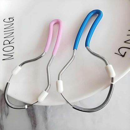 4 Pcs Facial Hair Remover Manual Epilator Spring - Face Hair Removal Tool with Handle (Random Color)
