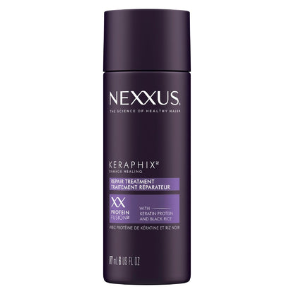Nexxus Keraphix Damage Repair Pre-Wash Treatment Cream for Damaged Hair with Keratin Protein & Black Rice, 6 oz Avelisse