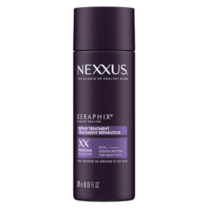 Nexxus Keraphix Damage Repair Pre-Wash Treatment Cream for Damaged Hair with Keratin Protein & Black Rice, 6 oz Avelisse