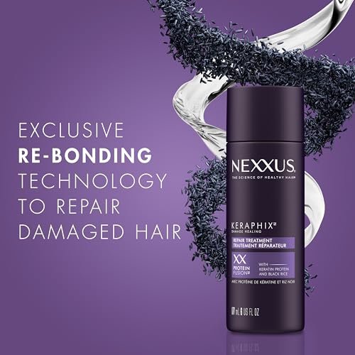 Nexxus Keraphix Damage Repair Pre-Wash Treatment Cream for Damaged Hair with Keratin Protein & Black Rice, 6 oz Avelisse