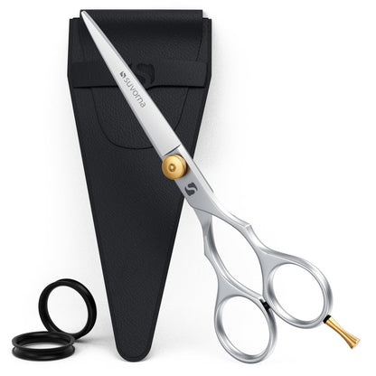 Suvorna 6" Professional Hair Scissors - High Carbon Steel Shears for Precision Cutting, Trimming & Grooming - Right Hand Hair Cutting Scissors for Men, Women, Kids & Adults