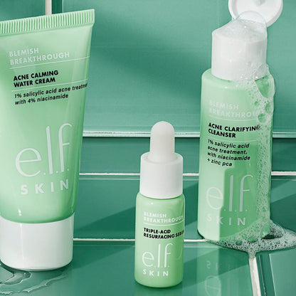 e.l.f. SKIN Blemish Breakthrough Blemish Control Basics Kit - Travel-Size Acne Skincare Routine with Cleanser, Serum & Moisturizer, Vegan & Cruelty-Free Avelisse