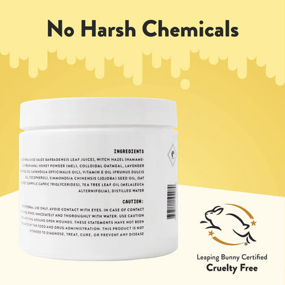ECZEMA HONEY Itch Cooling Face & Body Rounds - Anti-Itch Cotton Face Pads - Moisturizer for Eczema, Dry & Sensitive Skin (50 Cotton Rounds) Avelisse
