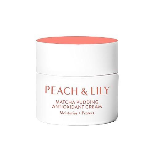 Peach & Lily Matcha Pudding Antioxidant Cream - Hydrating Face Moisturizer with Green Tea & Niacinamide, Vegan & Cruelty-Free Korean Skincare (1.69 fl oz) Avelisse