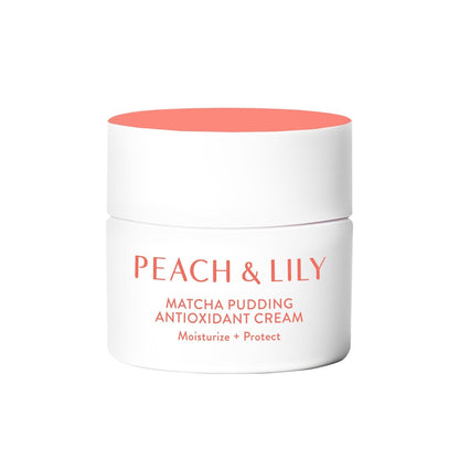 Peach & Lily Matcha Pudding Antioxidant Cream - Hydrating Face Moisturizer with Green Tea & Niacinamide, Vegan & Cruelty-Free Korean Skincare (1.69 fl oz) Avelisse