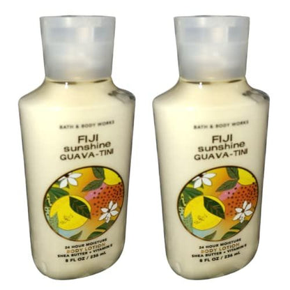 Bath & Body Works Fiji Sunshine Guava-Tini Lotion Gift Set - 2 Pack of 8 Fl Oz