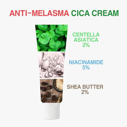 CARE:NEL Melasma Treatment Face Cream - Dark Spot Remover with Centella Asiatica - Korean Skin Care 40ml Avelisse