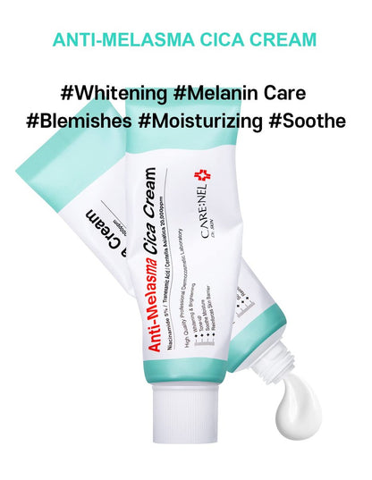 CARE:NEL Melasma Treatment Face Cream - Dark Spot Remover with Centella Asiatica - Korean Skin Care 40ml Avelisse