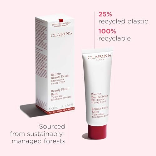 Clarins Beauty Flash Balm – 3-in-1 Hydrating Face Mask, Makeup Primer & Radiance Booster, 1.7 oz Avelisse