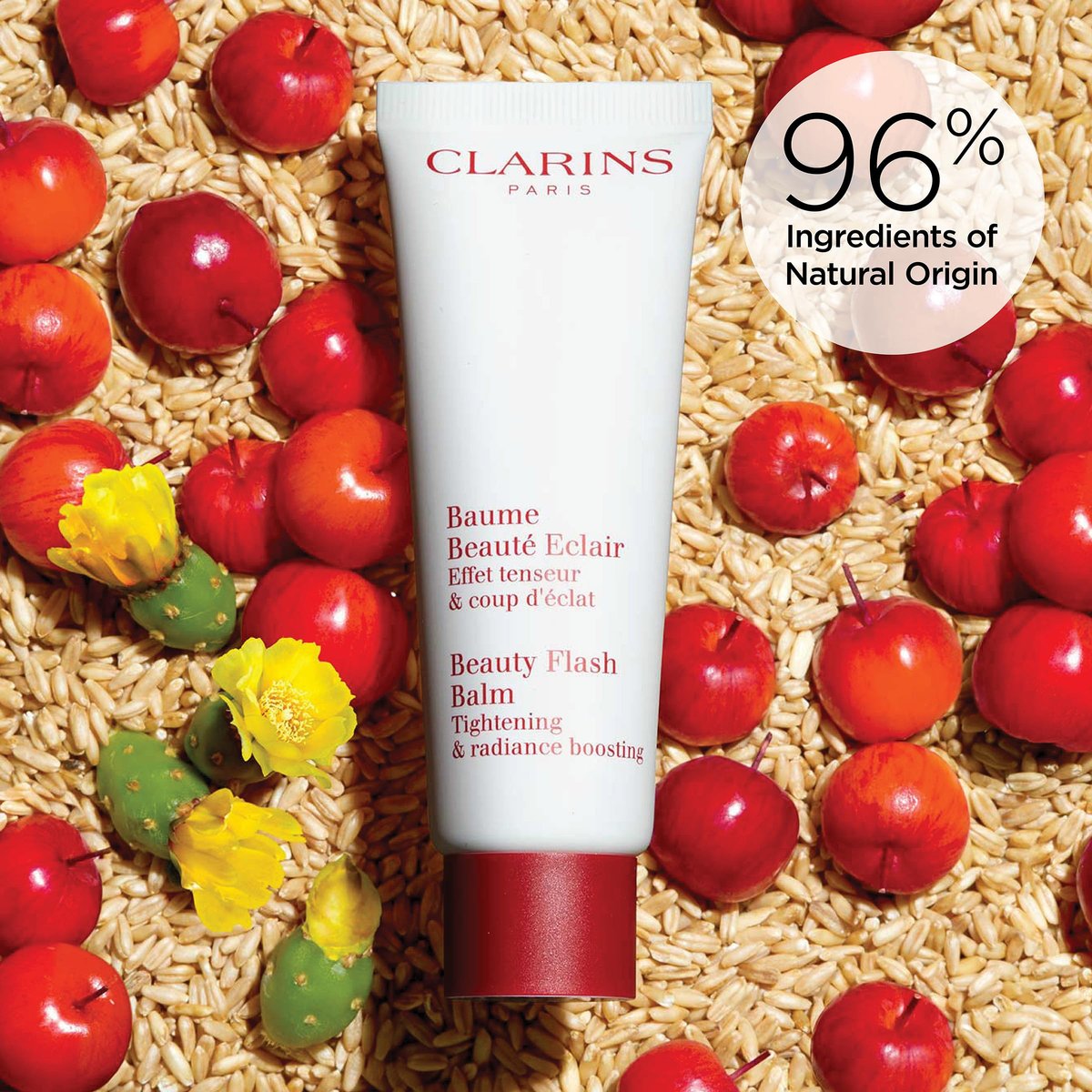 Clarins Beauty Flash Balm – 3-in-1 Hydrating Face Mask, Makeup Primer & Radiance Booster, 1.7 oz Avelisse