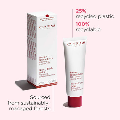 Clarins Beauty Flash Balm – 3-in-1 Hydrating Face Mask, Makeup Primer & Radiance Booster, 1.7 oz Avelisse