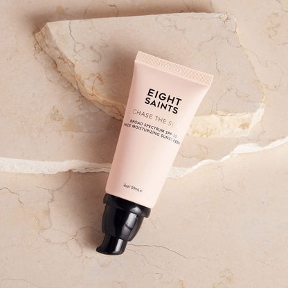 Eight Saints Chase the Sun Broad Spectrum SPF 30 Face Moisturizing Sunscreen - Mineral-Base Daily Face Moisturizer with Hyaluronic Acid, Squalane, and Vitamin E, 2 oz Avelisse