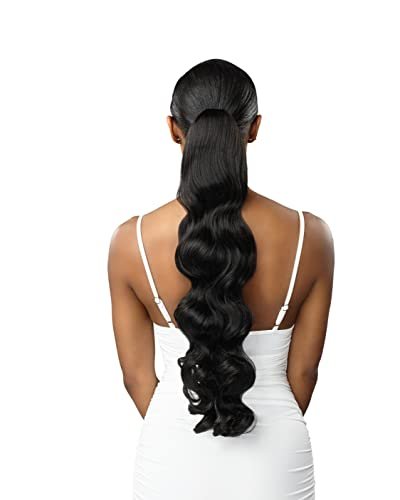 Sensationnel Lulu Pony Synthetic Ponytail - KARA (Color: 1B Off Black) Avelisse