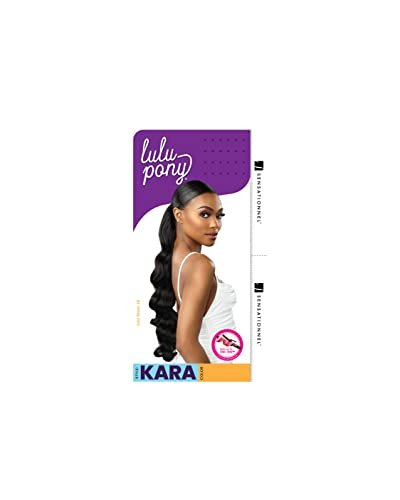 Sensationnel Lulu Pony Synthetic Ponytail - KARA (Color: 1B Off Black) Avelisse