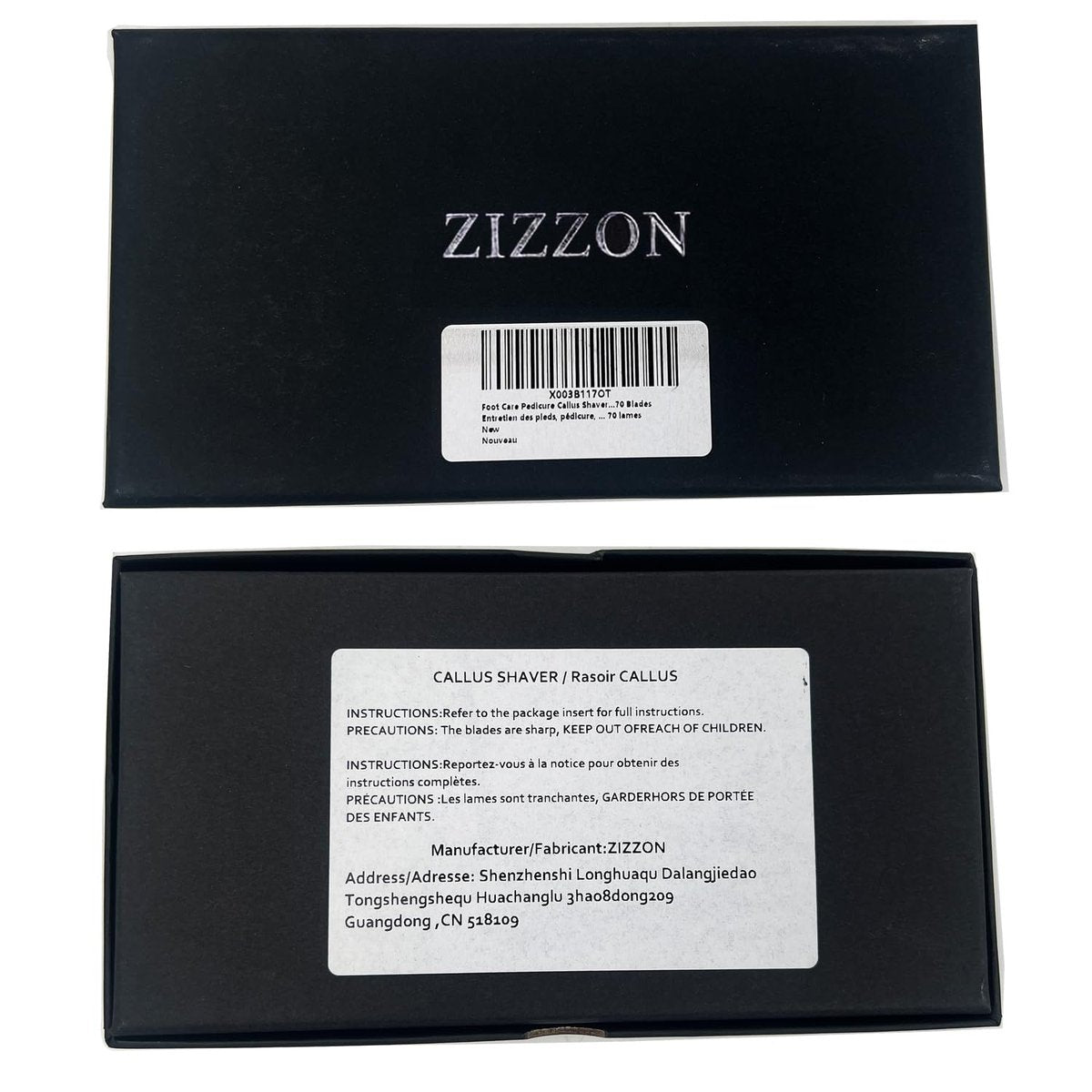 ZIZZON Foot Care Pedicure Callus Shaver Hard Skin Remover with Wood Handle and 70 Replacement Blades - görsel 17