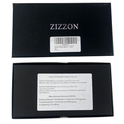 ZIZZON Foot Care Pedicure Callus Shaver Hard Skin Remover with Wood Handle and 70 Replacement Blades