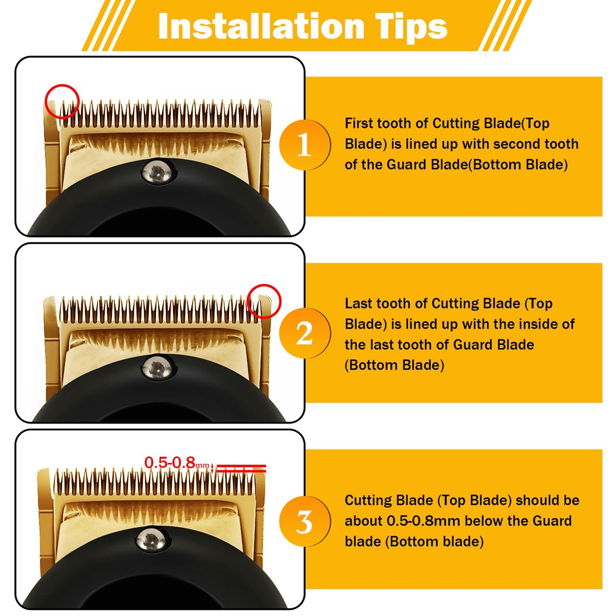 Precision Replacement Blade for Wahl Clippers – Compatible with MC3, MC2, Magic Clip, Color Pro & 5 Star Series - görsel 7