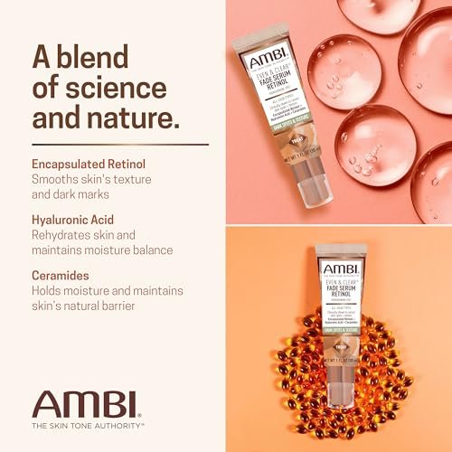 Ambi Even & Clear Fade Serum – Hydroquinone-Free Dark Spot Corrector with Retinol, Hyaluronic Acid, Niacinamide & Ceramides for Hyperpigmentation – 1 Fl Oz - görsel 12