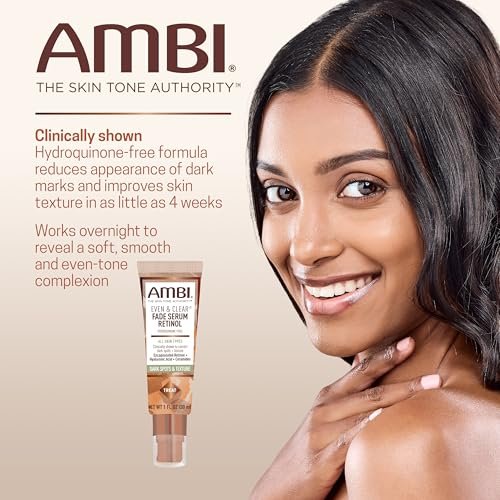 Ambi Even & Clear Fade Serum – Hydroquinone-Free Dark Spot Corrector with Retinol, Hyaluronic Acid, Niacinamide & Ceramides for Hyperpigmentation – 1 Fl Oz - görsel 6