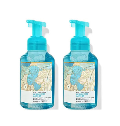 Bath & Body Works Turquoise Waters Gentle Foaming Hand Soap 8.75 Ounce (Pack of 2) Avelisse