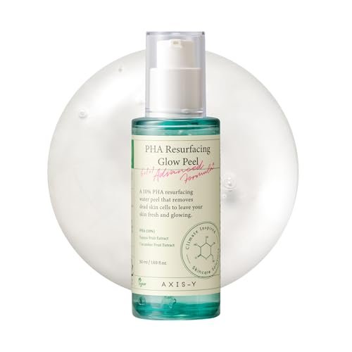 AXIS-Y PHA Resurfacing Glow Peel - 10% PHA Fruit Extract Mild Peeling Gel Exfoliator for Glass Skin Avelisse