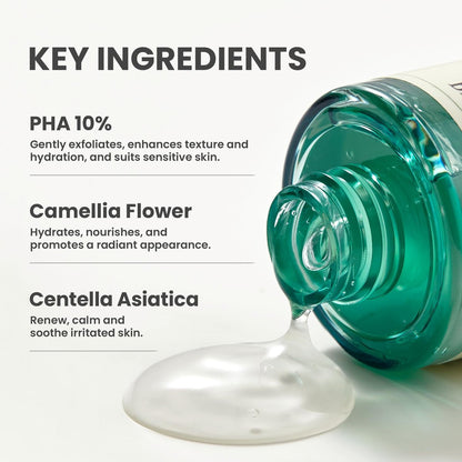 AXIS-Y PHA Resurfacing Glow Peel - 10% PHA Fruit Extract Mild Peeling Gel Exfoliator for Glass Skin Avelisse