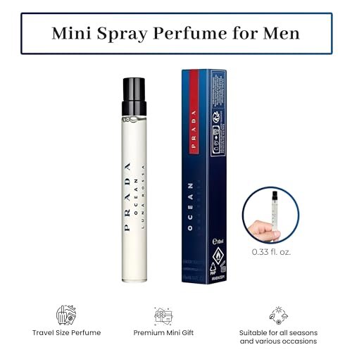 Prada Luna Rossa Ocean Eau de Toilette for Men - 0.33 Fl Oz Avelisse