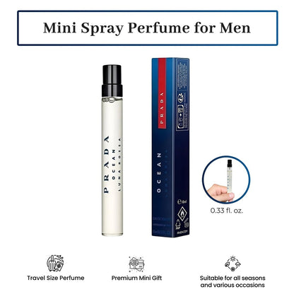 Prada Luna Rossa Ocean Eau de Toilette for Men - 0.33 Fl Oz Avelisse