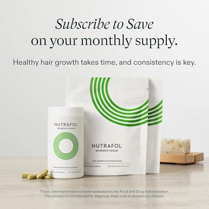 Nutrafol Women's Hair Growth Supplements – Clinically Tested for Thicker, Stronger Hair (Ages 18-44), 1-Month Supply Avelisse