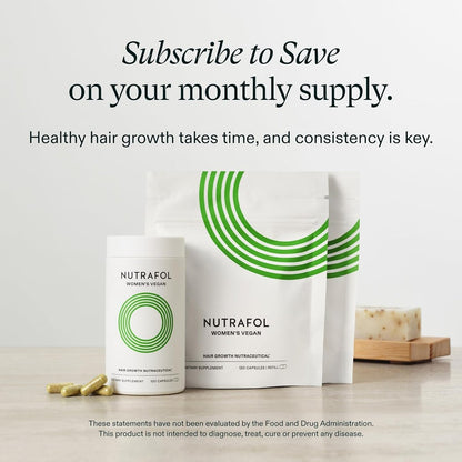 Nutrafol Women's Hair Growth Supplements – Clinically Tested for Thicker, Stronger Hair (Ages 18-44), 1-Month Supply Avelisse
