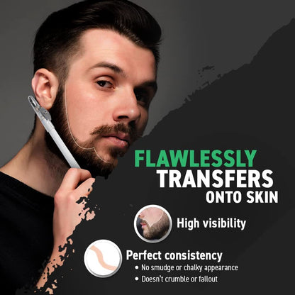 Tomb45 Precision Barber Pencil - 3 Pack Hairline & Beard Trace Guide with Sharpener Avelisse