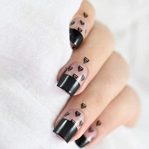 Maniology Black & White Duo Stamping Polish Set – Essential Nail Art Lacquers for Crisp, Full-Coverage DIY Manicures (13ml Each) Avelisse