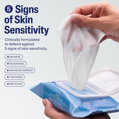 Cetaphil Gentle Skin Cleansing Cloths for Dry, Sensitive Skin – 25 Count (Pack of 3) – Hypoallergenic & Fragrance Free Face and Body Wipes Avelisse