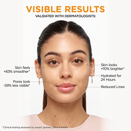 L'Oreal Paris Revitalift 12% Pure Vitamin C Serum with Vitamin E & Salicylic Acid - Brightening Face Serum, 1 oz + Moisturizer Sample Avelisse