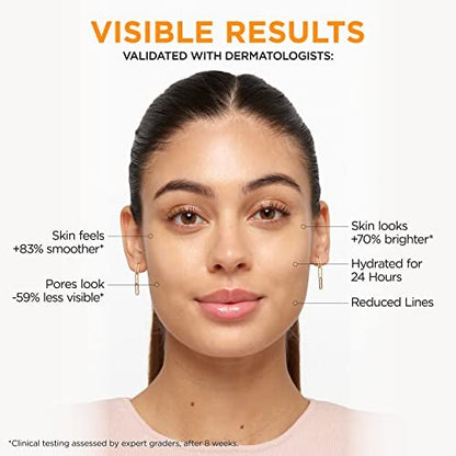L'Oreal Paris Revitalift 12% Pure Vitamin C Serum with Vitamin E & Salicylic Acid - Brightening Face Serum, 1 oz + Moisturizer Sample Avelisse