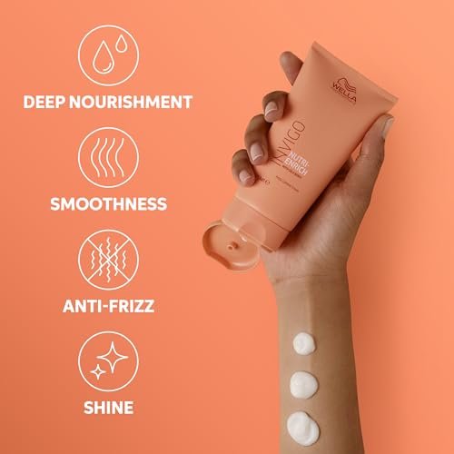 Wella Professionals Invigo Nutri-Enrich Frizz Control Cream with Goji Berry – Deep Nourishment & Smoothness for Dry or Stressed Hair (5.07 oz) Avelisse