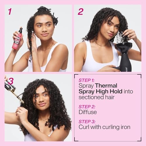 Redken Thermal Spray 22 High Hold Heat Protectant & Setting Mist for Curling and Flat Irons, Lasting Frizz Control, 4.2 oz Avelisse
