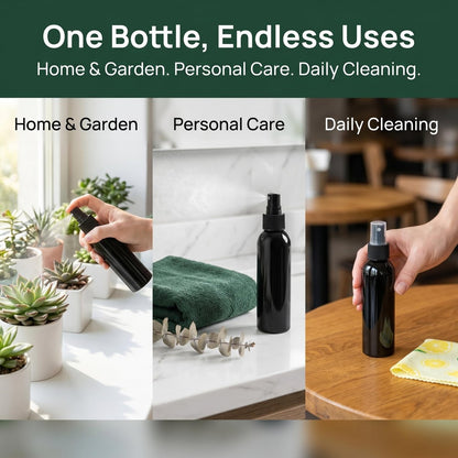 TOPZEA 30-Pack Black Empty Spray Bottles 4oz - Fine Mist Refillable Plastic Misters for Perfume, Cleaning, Essential Oils Avelisse