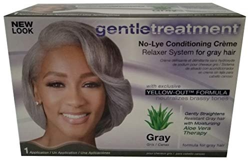 Gentle Treatment No-Lye Relaxer for Grey Hair – 2 Set (1 Count Each) Avelisse